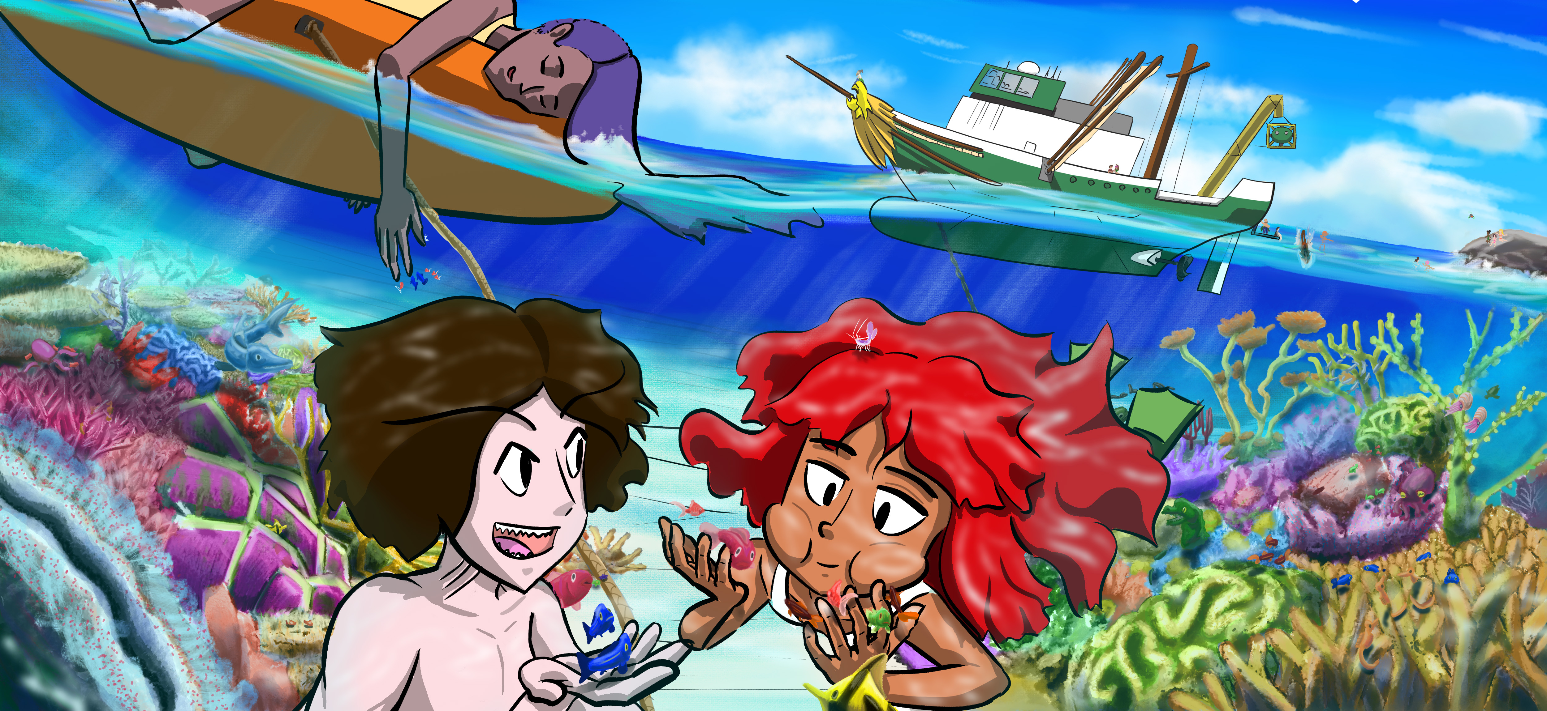 Novv Showing Iggy the Beauty of the Reef (Summer 2023)